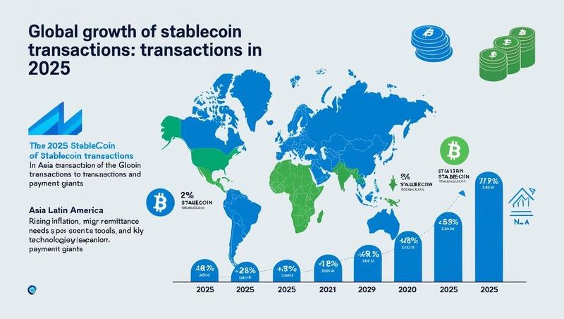 Stablecoiny w płatnościach międzynarodowych: Azja i Ameryka Łacińska przodują w adopcji